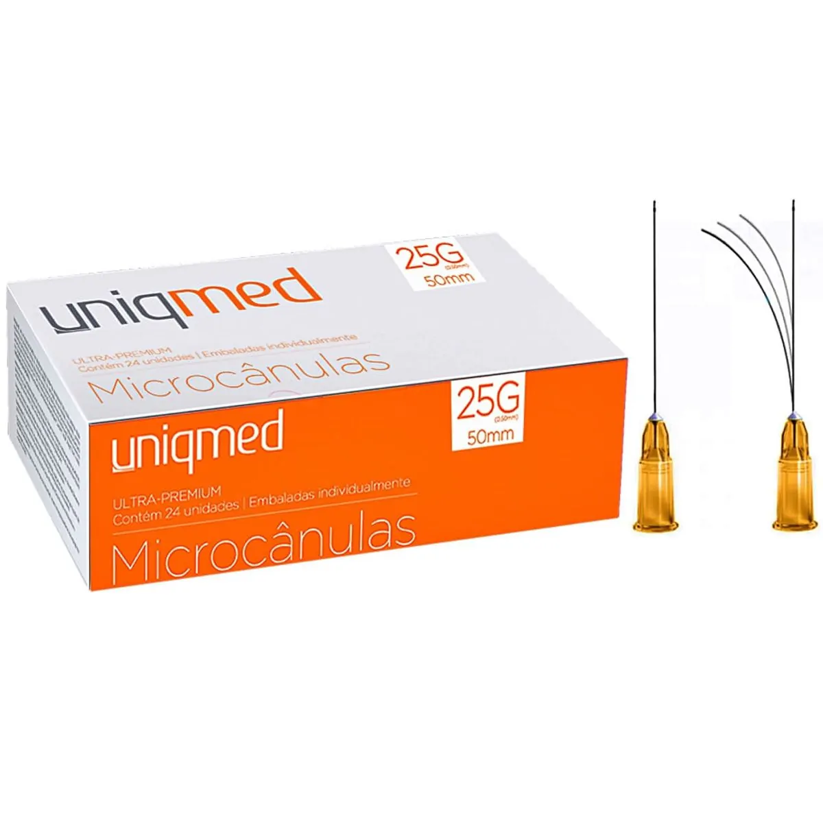 Microcânula 25G X 50Mm Ultra-Premium Uniqmed