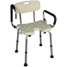 Banqueta Para Banho Em Alumínio - Braço Escamoteável - Fst5209 - Zimedical