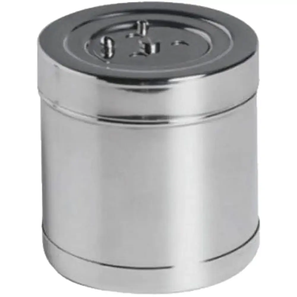 Tambor Em Inox Açonox - Para Gaze E Algodão - 10 X 10 Cm