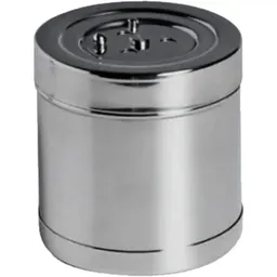 Tambor Inox Para Gaze E Algodão - 14 X 14 Cm