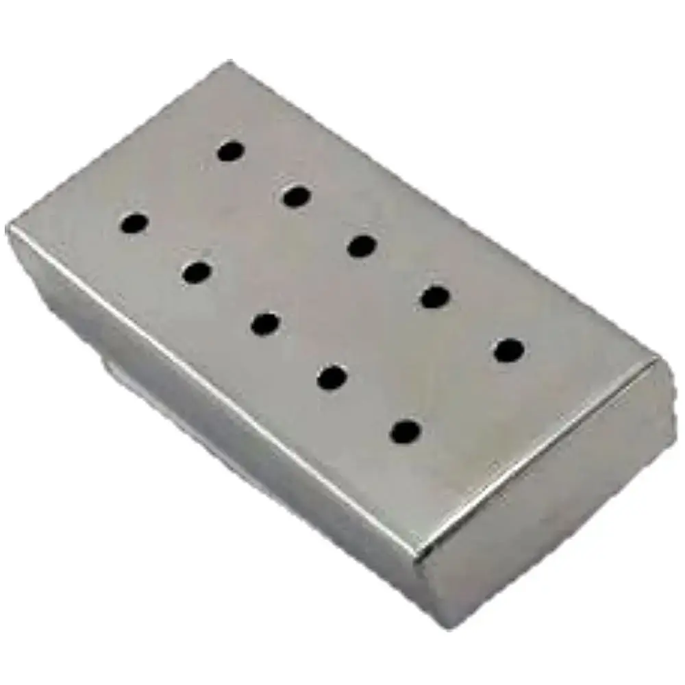 Estojo Em Aço Inox - Perfurado - 21 X 10 X 6 Cm - Açonox