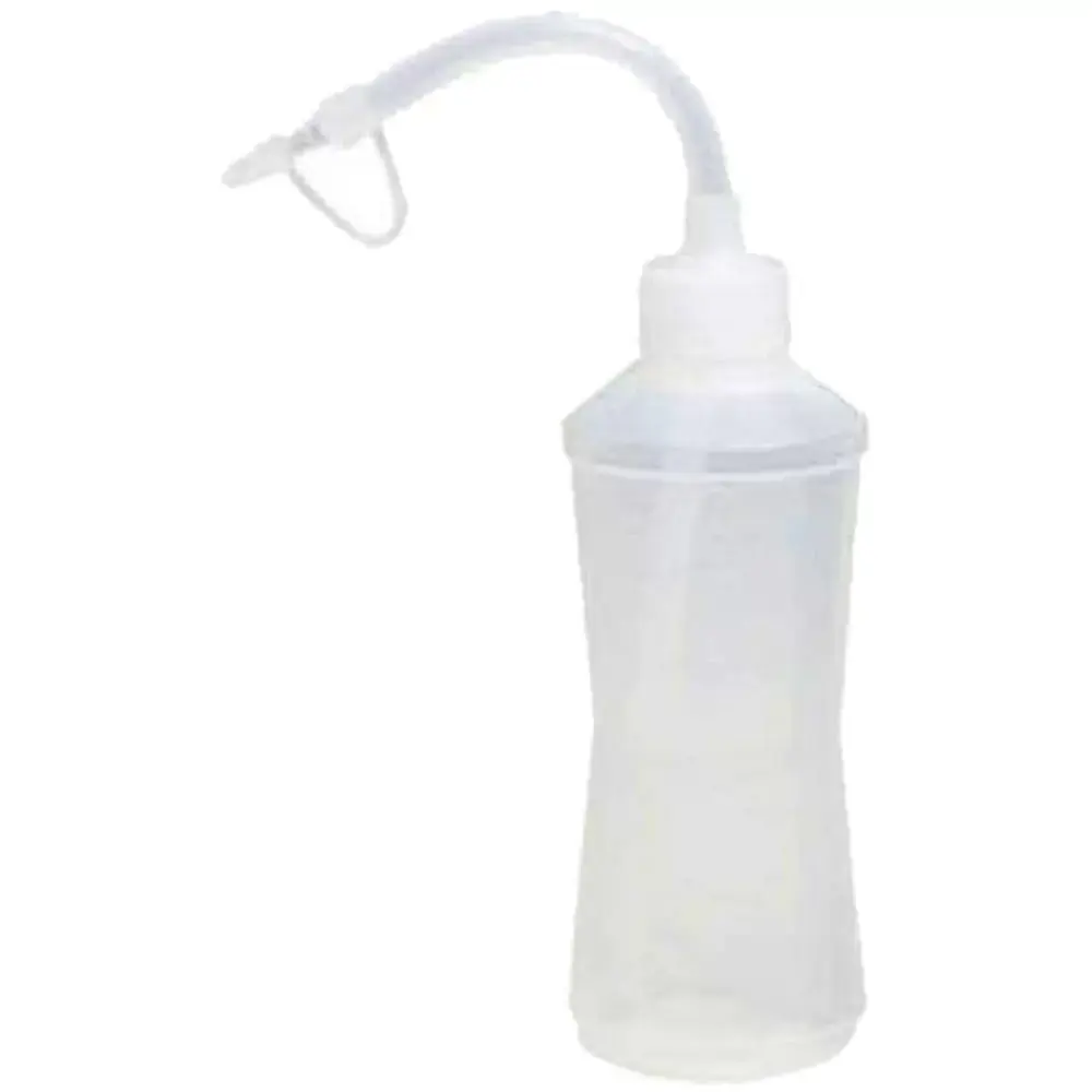 Almotolia Plástica - Transparente - Bico Curvo - 120 ml