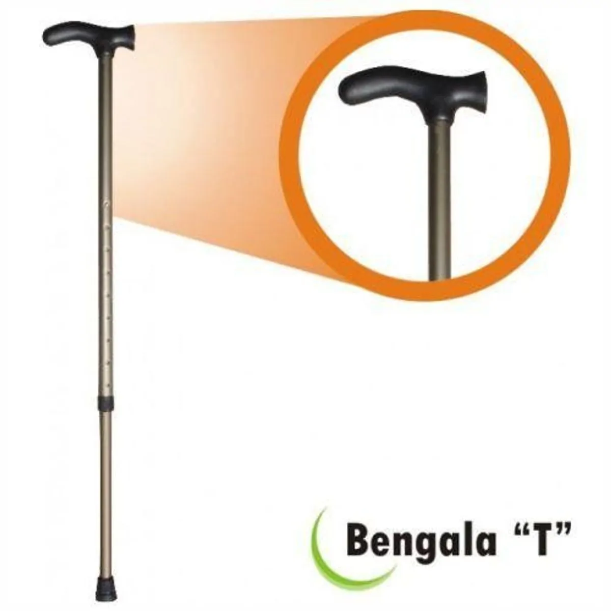 Bengala Tipo T - Regulável - Alumínio - Bronze
