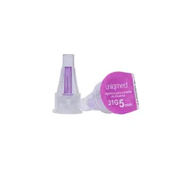Agulha Para Caneta De Insulina Uniqmed 5 Mm 31G - UNIDADE
