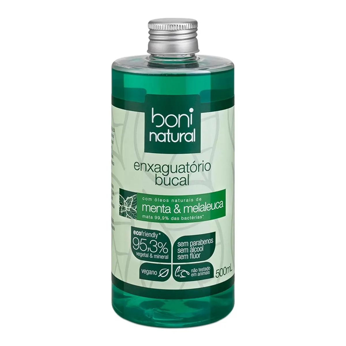 Enxaguante Bucal Boni Natural Menta e Melaleuca 500ml
