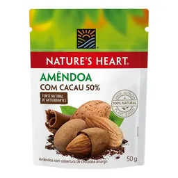 Snack Amêndoa Com Cacau 50% Nature s Heart 50g