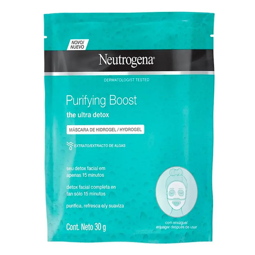 Máscara Facial Neutrogena Purifying Boost Hydrogel 30ml
