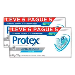 Sabonete em Barra Protex Limpeza Profunda 85g 6 unidades