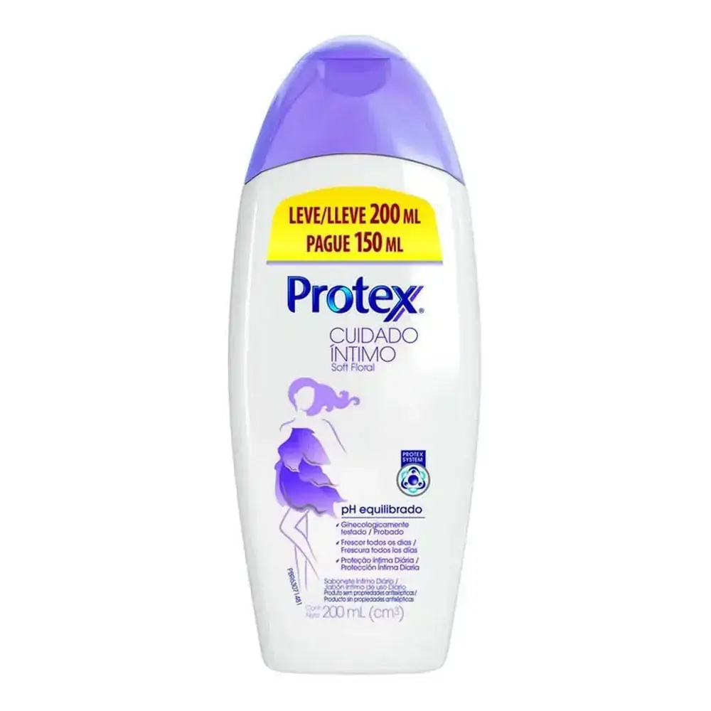 Sabonete Íntimo Líquido Protex Cuidado Íntimo Soft Floral 200ml 7891024037881