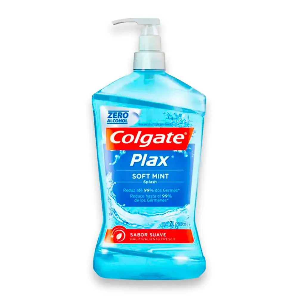 Antisséptico Bucal Plax Sem Álcool com Bomba 2L - Colgate