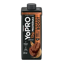Bebida Láctea UHT Energy Boost YoPRO Cappuccino 15g de proteínas 250ml
