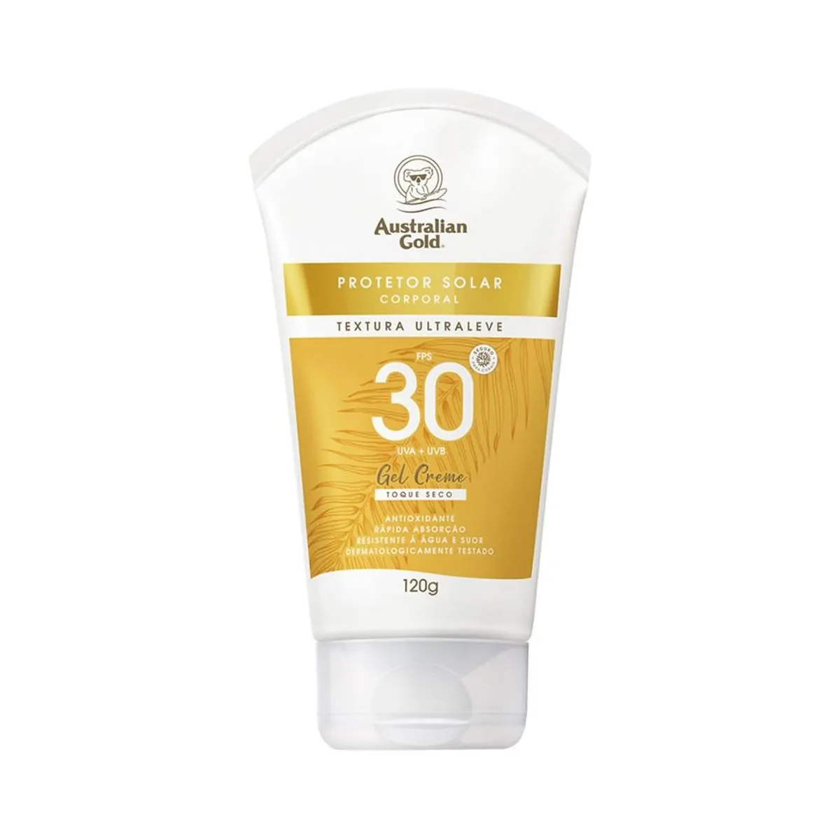 Australian Gold Gel Creme Corporal Toque Seco FPS 30 - Protetor Solar 120g
