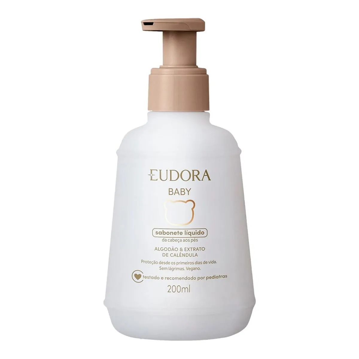 Sabonete Líquido Infantil Eudora Baby Algodão e Calêndula 200ml