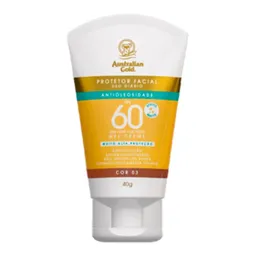 Protetor Solar Facial Australian Gold Antioleosidade FPS60 40G