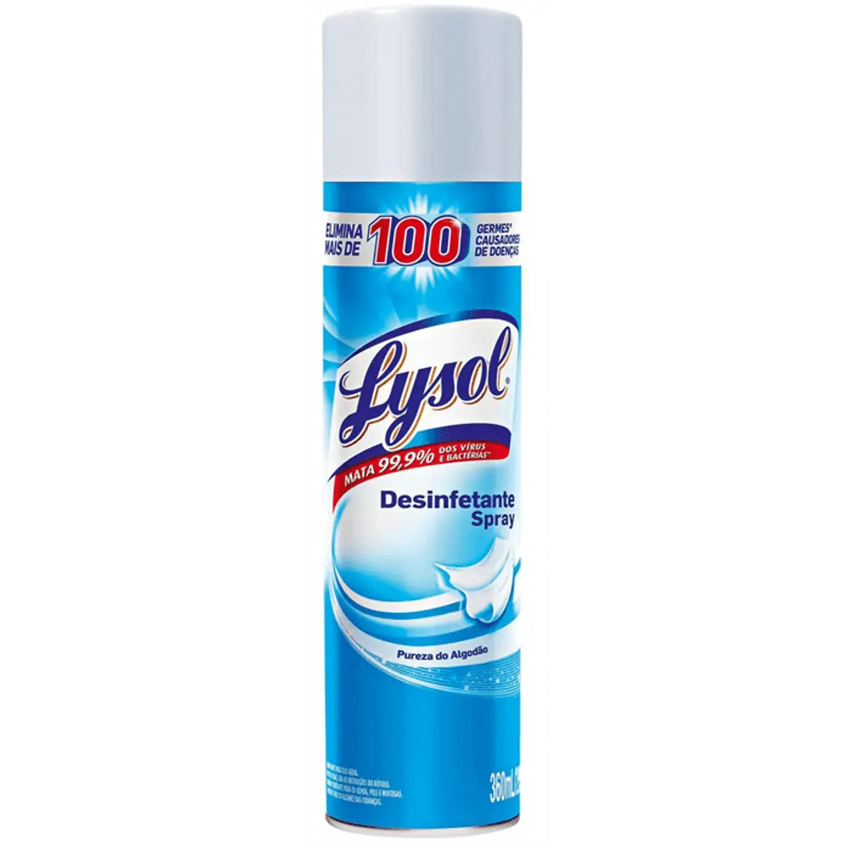 Desinfetante Multiuso Lysol Aerosol Pureza Do Algodão 360ml
