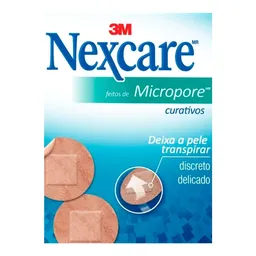 Curativo Nexcare Microporoso Redondo 3M 20 unidades