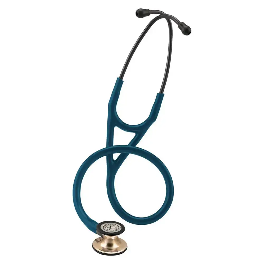 Estetoscópio Littmann Cardiology IV 3M - Azul Caribe Champagne - 6190