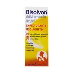 Expectorante Bisolvon Adulto 8mg/5ml 120ml Xarope