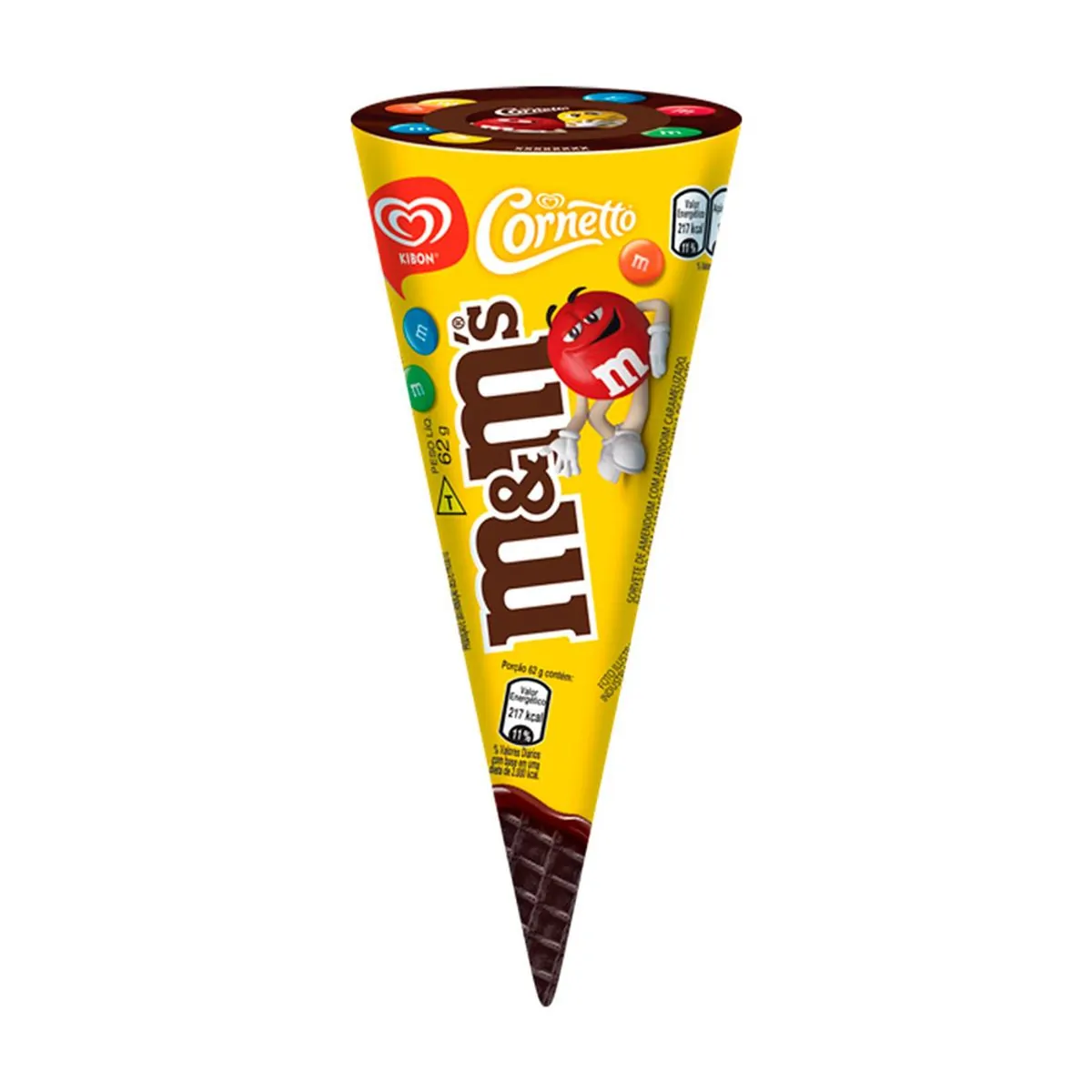 Sorvete Kibon Cornetto M&Ms 62g