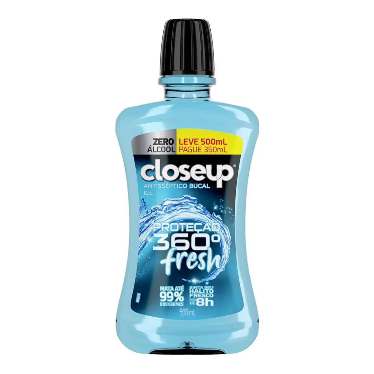 Antisséptico Bucal Closeup Ice Proteção 360º sem Álcool 500 Ml