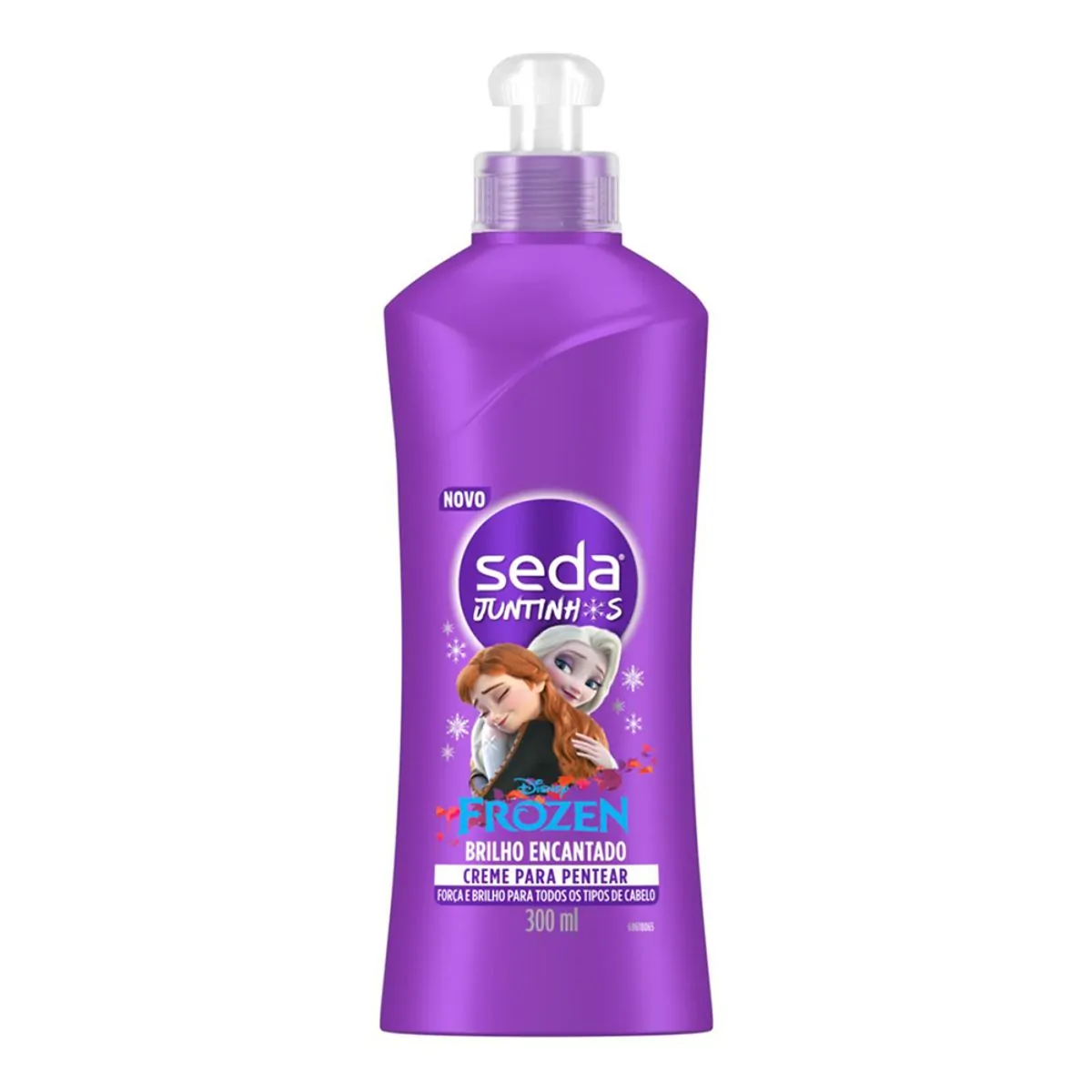 Creme para Pentear Pentear Seda Juntinhos Frozen Brilho Encantado 300ml