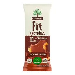 Barra de Proteínas Mãe Terra Fit Cacau e Castanhas Veganas 40g