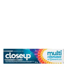 Creme Dental Close Up Branqueador Multivitaminas + 12 Beneficios 85g