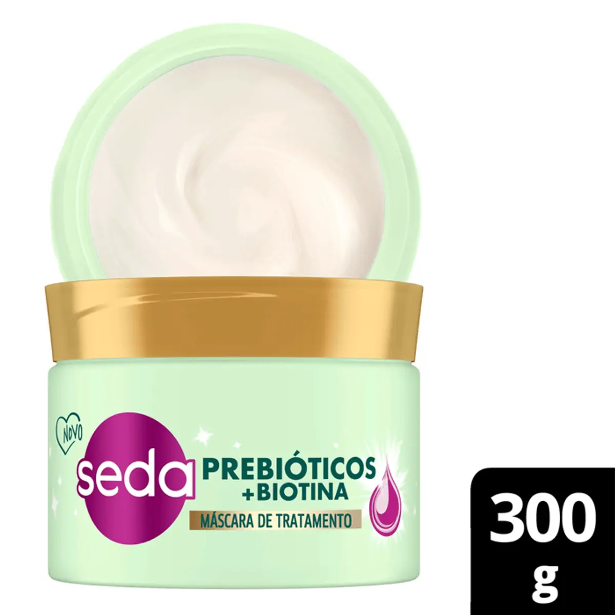 Máscara Capilar Seda Prebióticos + Biotina 300g