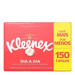 Lenço de Papel Kleenex Dia a Dia 150 Unidades