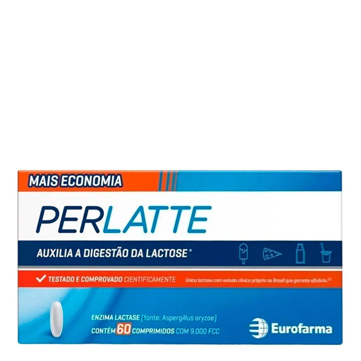 Perlatte 9.000FCC Eurofarma 60 Comprimidos