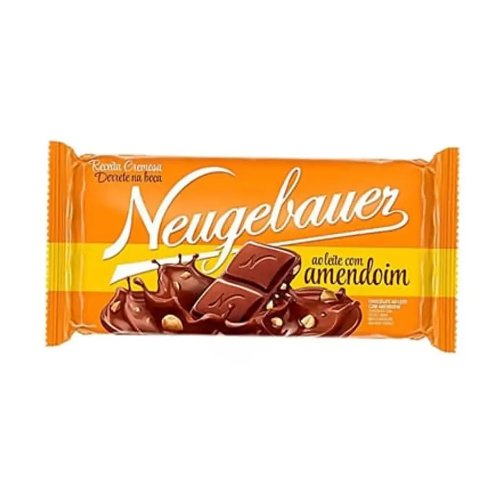 Barra de chocolate com Amendoim 90g - NEUGEBAUER
