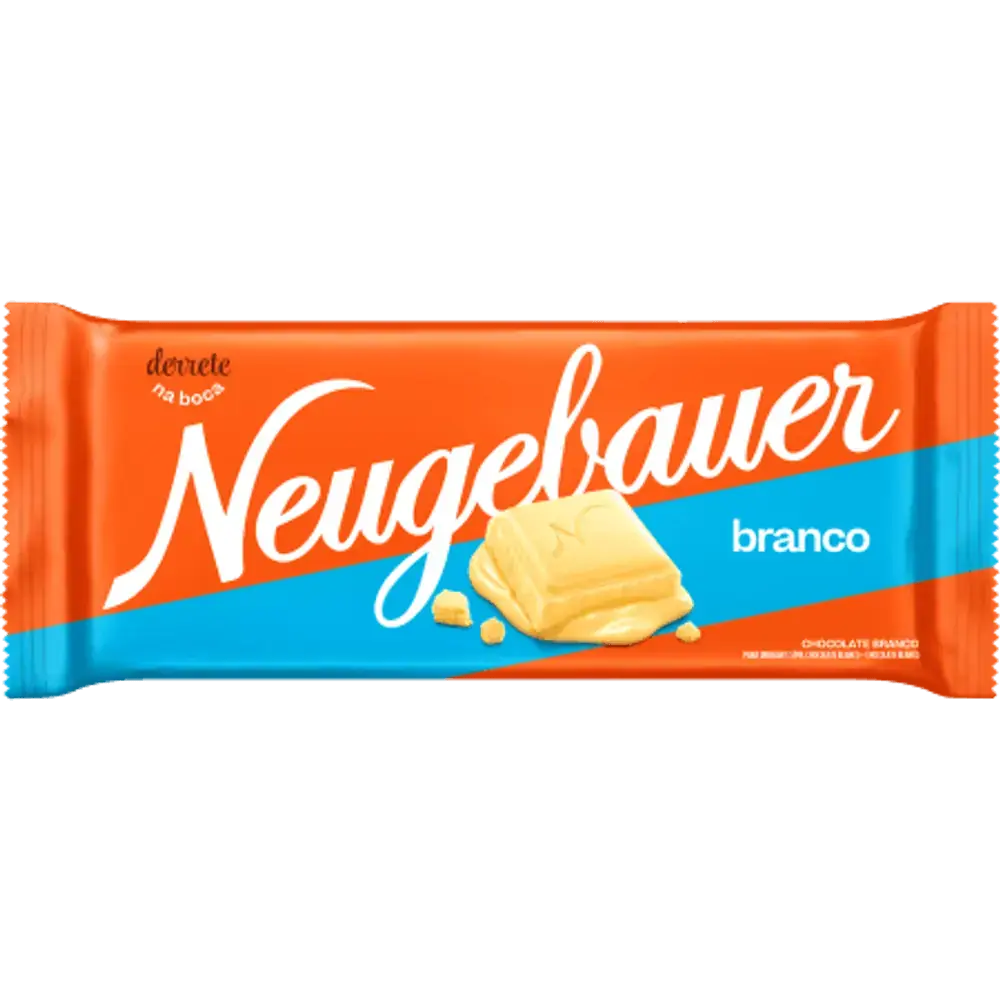 Barra de chocolate branco com 90g - Neugebauer