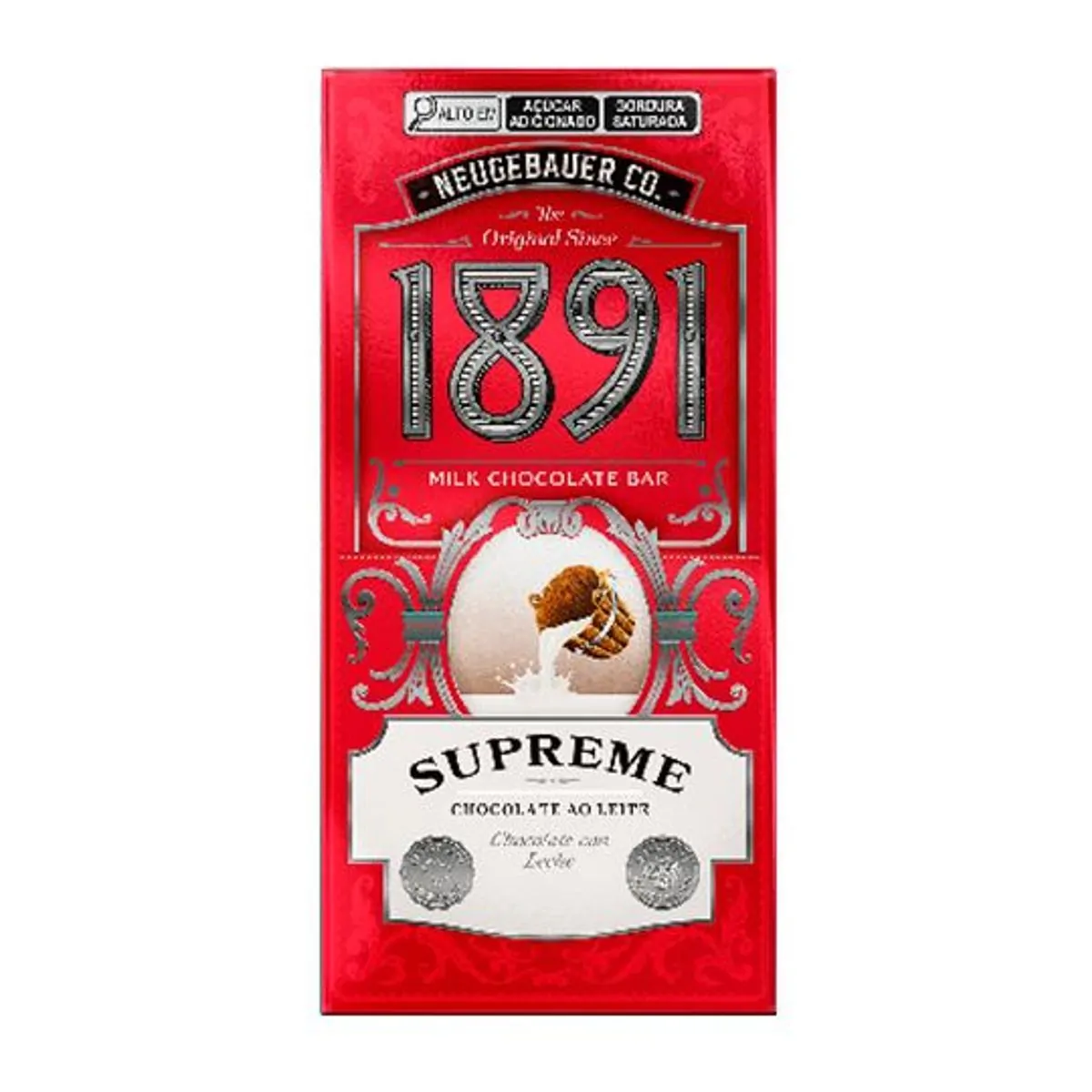 Barra de chocolate amargo com café 90g - Neugebauer