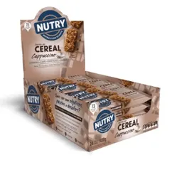 Barra de cereal sabor cappuccino caixa com 24 unidades de 20G - NUTRY