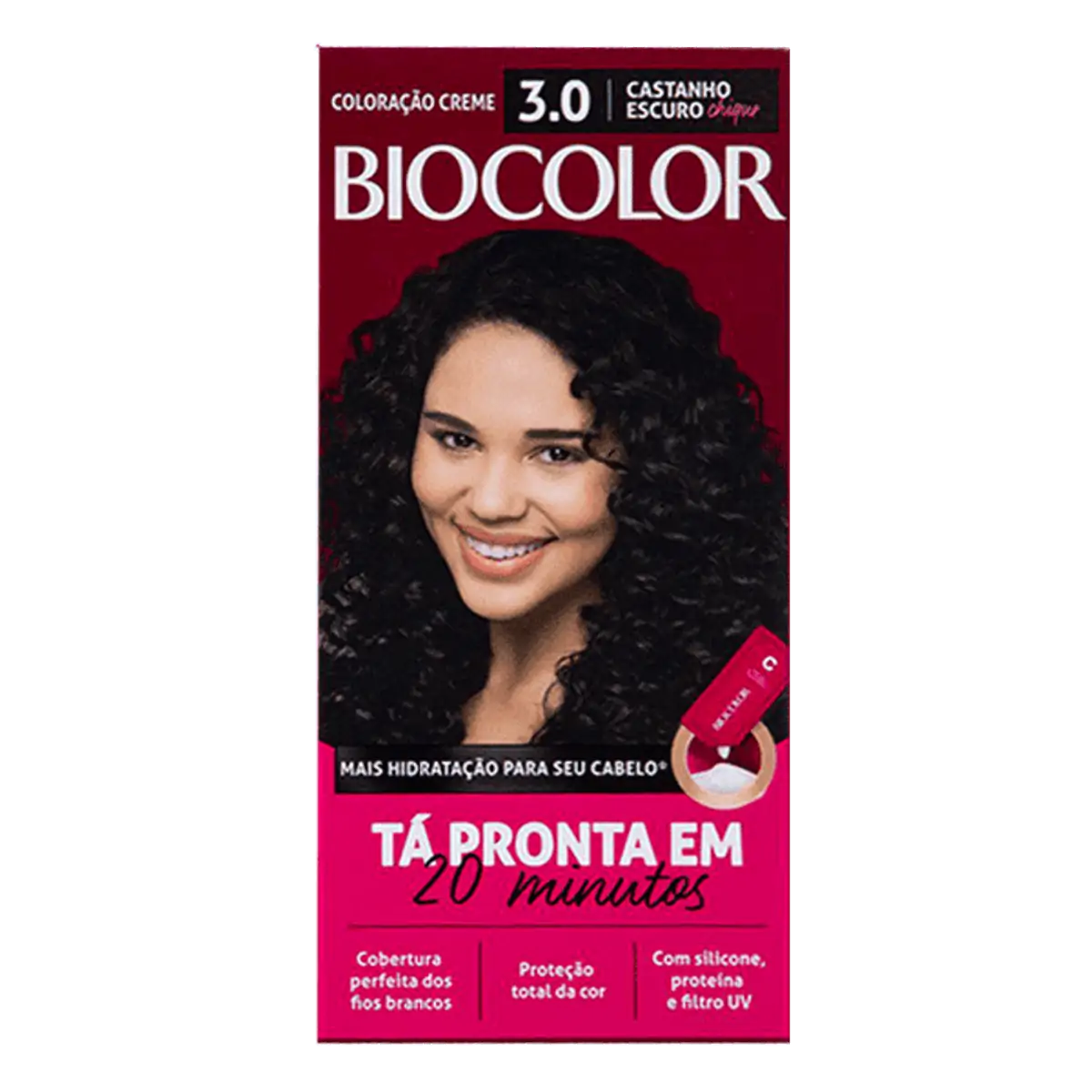 Tinta de Cabelo Biocolor 3.0 Castanho Escuro Chique