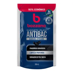 Sabonete Líquido Bozzano Antibac Carvão Ativado 200ml Refil
