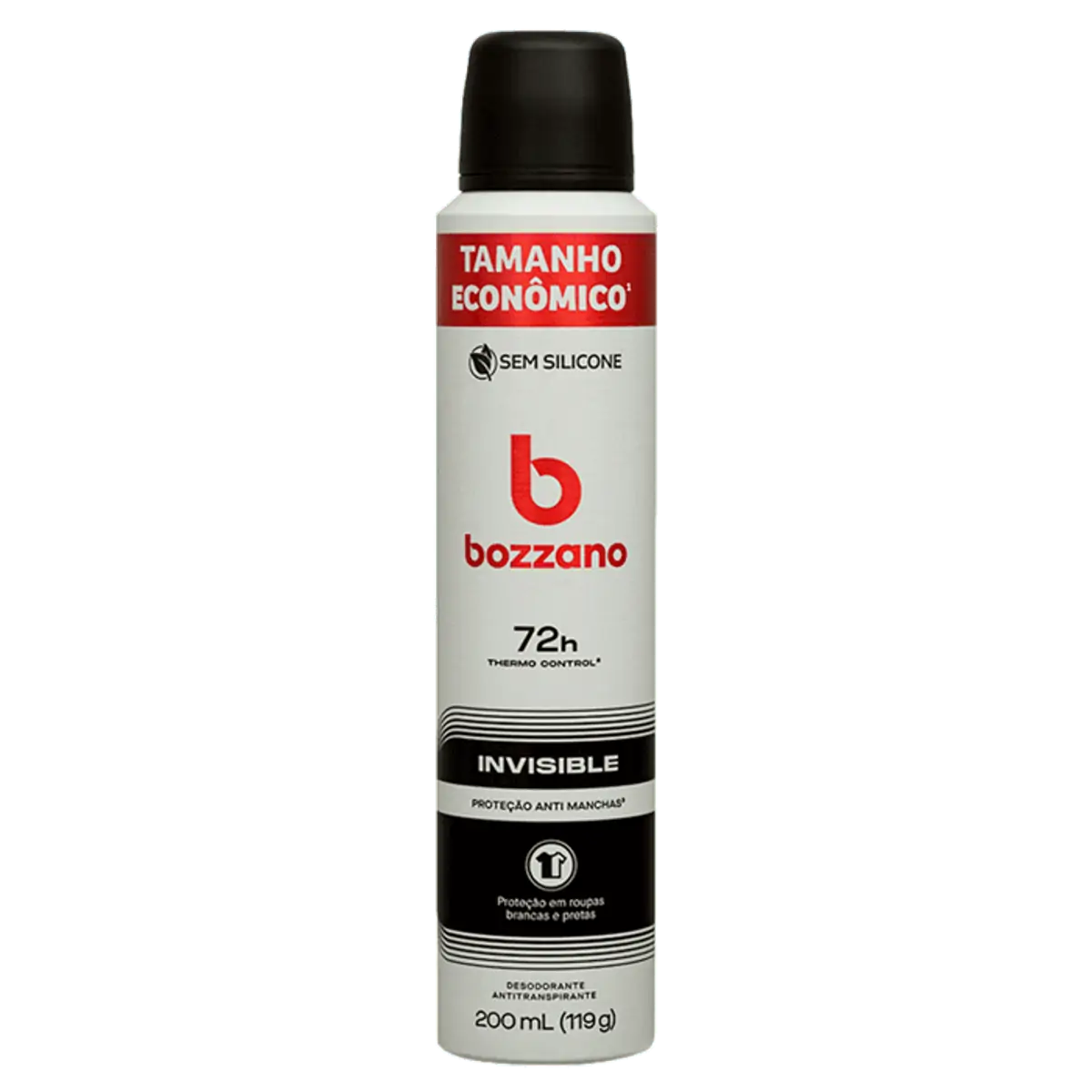 Desodorante Antitranspirante Bozzano Invisible 200ml Aerossol