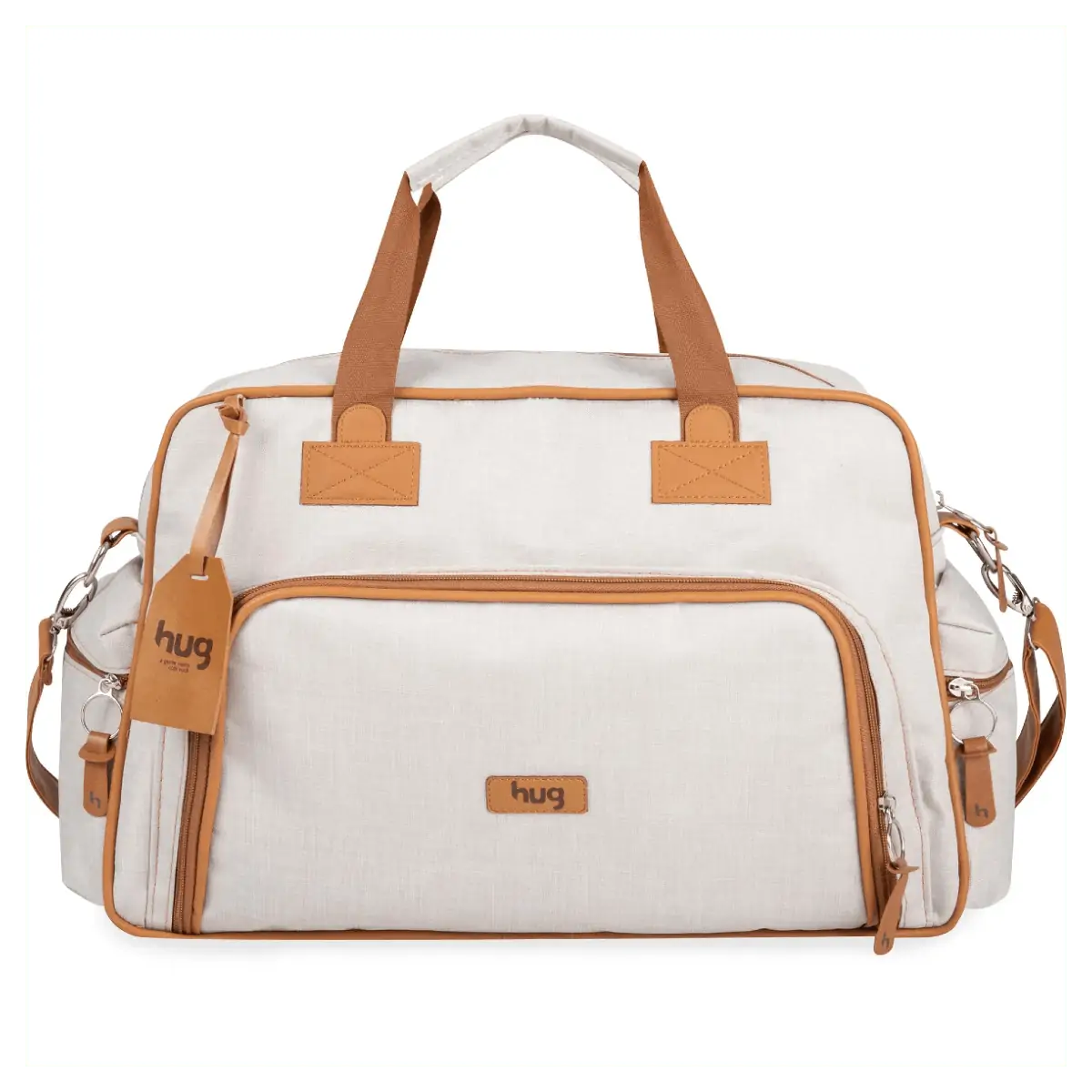 Bolsa Mala Maternidade Bebê Mimosa Grande Bege - Hug