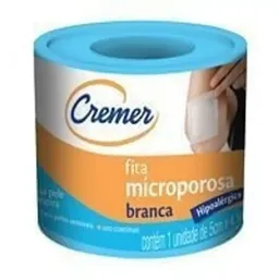 Fita Microporosa Cremer Branca 5cm X 45m - Fita Microporosa Cremer- Branca -5cm x 45m