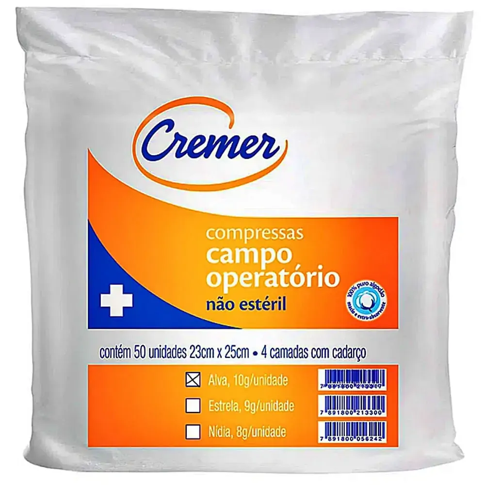 Campo Não Estéril Operatório Cremer 23 X 25Cm