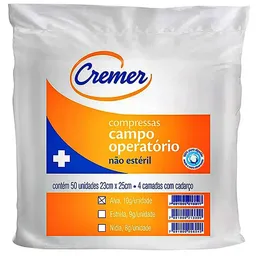 Campo Não Estéril Operatório Cremer 23 X 25Cm