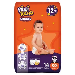 Fralda Shorts Piquitucho Roupinha XG 14 Unidades