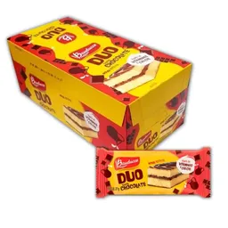 Bolinho sabor Chocolate Duo caixa com 15 unidades de 27g - Bauducco