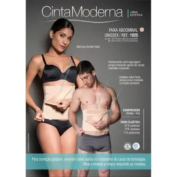 Faixa Abdominal 1025 - Cor: Chocolate                   Tam: P/M