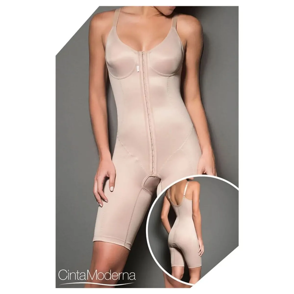 Modelador Curto C/Perna Aberta  432 - Cor: Chocolate                   Tam: 48