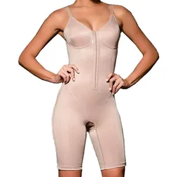 Modelador Feminino Com Abertura Frontal - Cinta Moderna - 431 - Chocolate - Tam 46