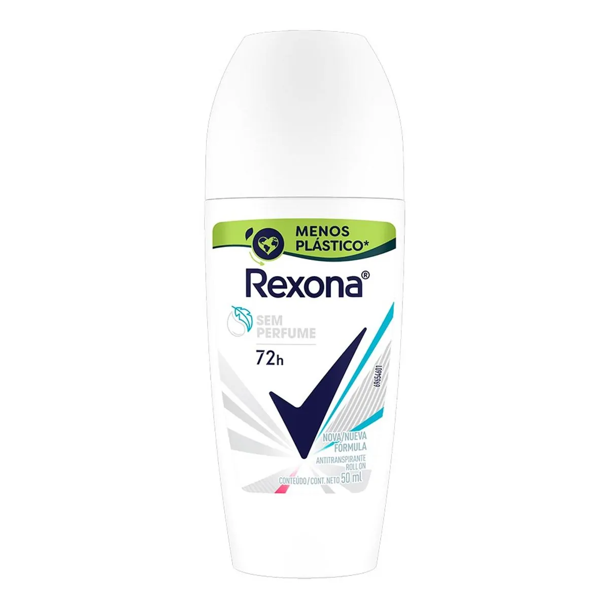 Desodorante Rexona Roll On Sem Perfume Feminino 50ml