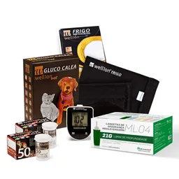 Monitor GlucoCalea +100 Tiras +100 lancetas +Bolsa Insulina