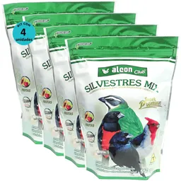 Alcon Club Silvestres Mix 550g Super Premium Kit Com 4 unidades