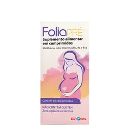 Suplemento Alimentar FoliaPré Gross 30 Comprimidos